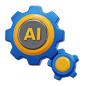 AI MACHINE  3D Icon
