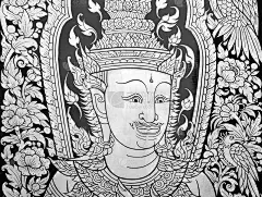 泰国寺庙里的艺术泰国绘画。