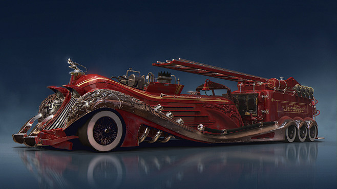 Steampunk car concep...