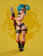 Bulma, Mercurial Forge : Here are the results of my time in Dylan Ekren's Creating Appealing Characters course on Mold3D. It was a wonderful deep dive into reading the indications in 2D art and how they can be applied in 3D. There was also a big emphasis 