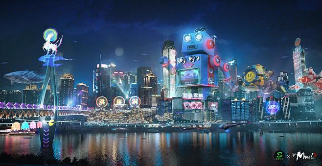 黑鲨手机赛博朋克广告黑鲨手机赛博朋克广告...