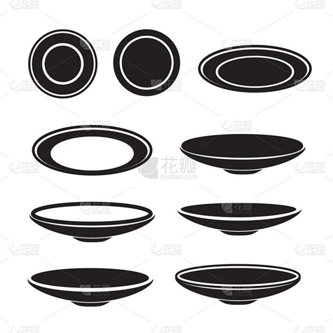盘图标，矢量图