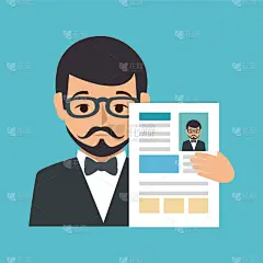 男商人,性格,分离着色,商务人士,人,男人,文档,简历,图像,分娩
