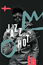 Jazz Hot Festival #type #layout #colour