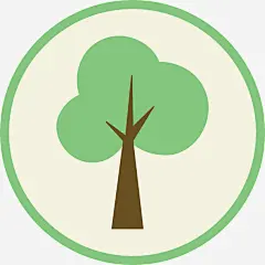 绿色树木图标高清素材 卡通 卡通树 手绘树 树 树叶 树木 植物 植物花朵矢量 灌木 砍伐树木 自然 免抠png 设计图片 免费下载