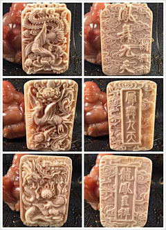 雕刻师~天元采集到象牙和犀角,虎牙以及骨类