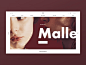 Malle homepage smooth design shop malle homepage ui anim preview web website webshop