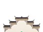 中国风古风古典屋檐木头房顶透明免抠PNG图案 PS设计素材元素 (40)