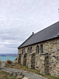 Church of the good shepherd and Lake Dekapo.,irenelei