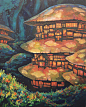 旅行风景 插画手绘 不管我本人多么平庸，我总觉得对你的爱很…