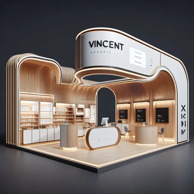 ai Exhibition Stand Exhibition Design booth exhibition stand 3D ...