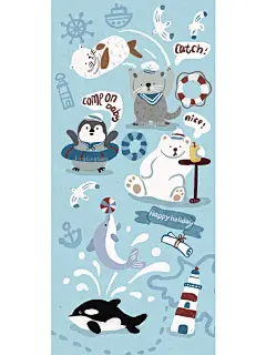 壁纸分享|夏日海军风小可爱们来袭 - 小红书