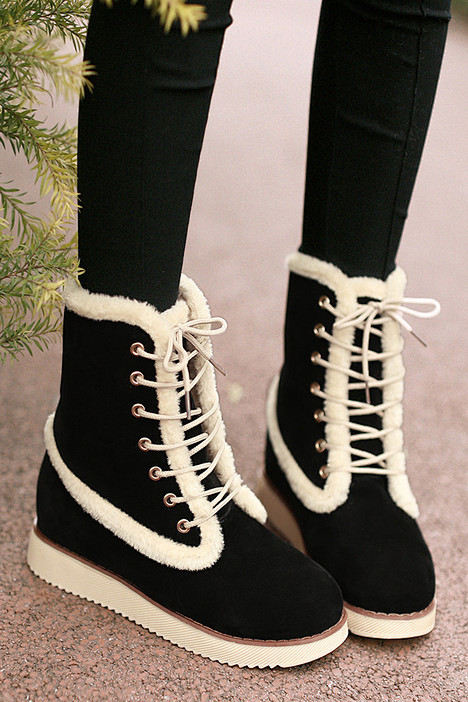 雪地靴,棉鞋棉靴,厚底,平跟,加厚保暖,...