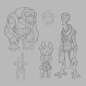 Character Exploration Sketches - Unreleased Space Game, Kyle Cornelius : Character exploration sketches for an unreleased space game