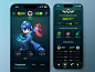 crypto Mobile APP UI ui design game ui Battle game UI bitcoin game blockchain game crypto game Crypto Mobile App web3
