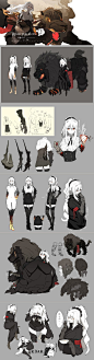 #佳作赏析# ABYSSAL角色设定图
来自画师kannnu 
twi@sirakannnu ​​​​