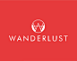 Wanderlust标志设计 W字母 音乐频道 软件 红色 简约 几何体 商标设计  图标 图形 标志 logo 国外 外国 国内 品牌 设计 创意 欣赏