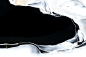 黑色液体大理石背景抽象流动纹理实验艺术 