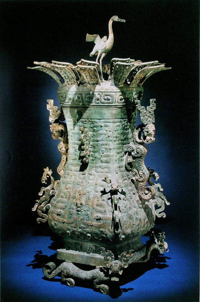 21:20:42青铜莲鹤方壶中国风——雕塑花纹浮雕ovo左右同采自photo