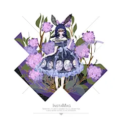 紫3_飞奔的面条__插画师作品_涂鸦王国gracg.com