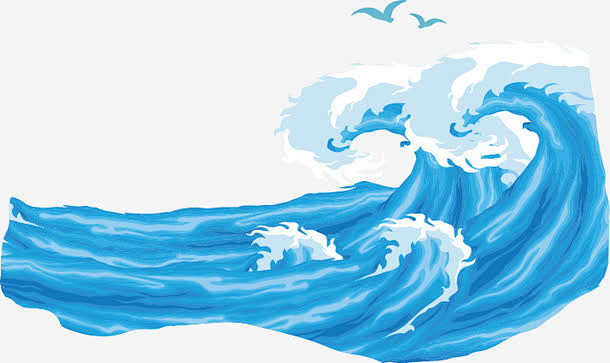 夏日清新海浪浪花
