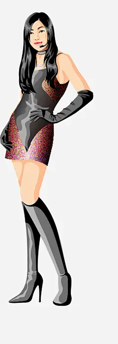 唱歌免抠素材_新图网 https://ixintu.com 人物 动漫 卡通 唱歌 女孩