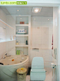 流行中式大户型卫生间实景图浴缸