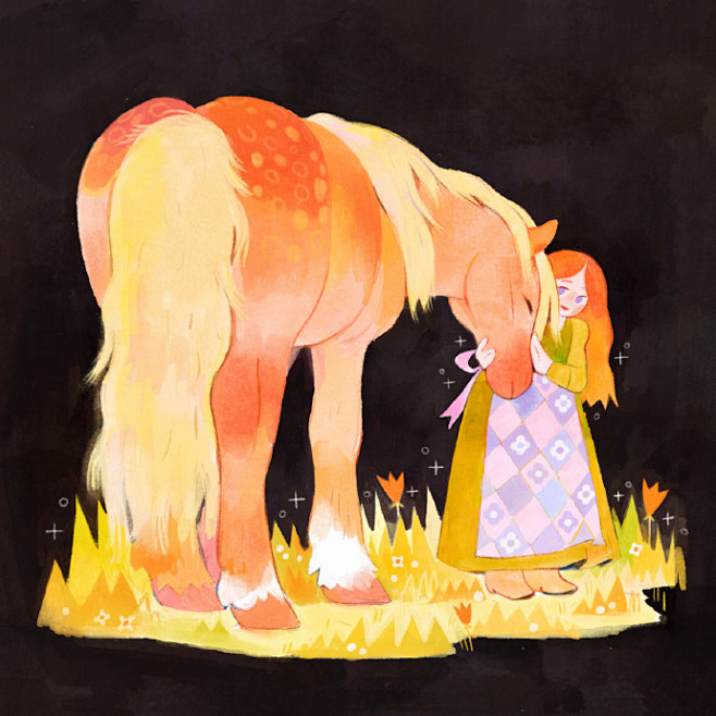 插画师 maud_bihan 的一组治愈...