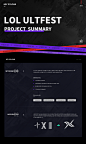 bilibili brand braodcasting esports lol motiongraphic ULTFEST
