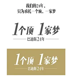 巴迪斯24年广告标语