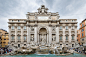 18.特莱维喷泉（意大利语：Fontana di Trevi）
罗马最大的巴洛克风格喷泉，高25.9米，宽19.8米，也是罗马市著名的景点，游客通常会在此地许愿。
位置：意大利罗马
建筑师：Nicola Salvi
建筑风格：巴洛克
年份：1732–1762
