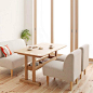 日式餐桌椅组合 简约规矩的搭配，清雅幽静的家居氛围，宁静致远。原木打造，简洁舒适。棉麻坐垫，S形弹簧，回弹性好。
