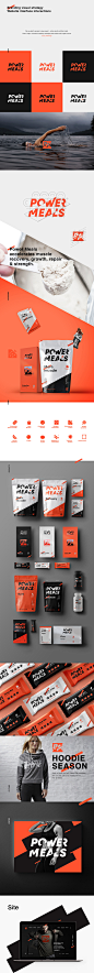 Power Meals : Branding visual strategyWebsite interface interactions