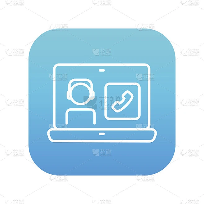 在线教育线路图标