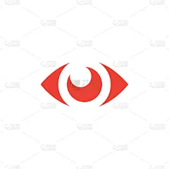 绘画插图,人的眼睛,矢量,计算机图标,红色,白色背景,扁平化设计,美,形状,符号