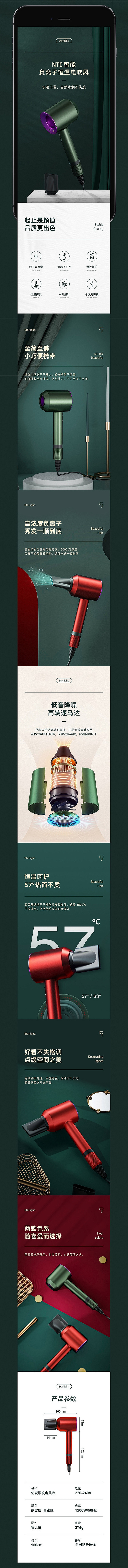 吹风机详情页策划实施_疯狂光头哥_详情页...