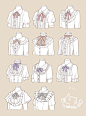 These are all so cute. I have a pattern for one of them, but I would love to learn how to properly make these collars/blouses.: 