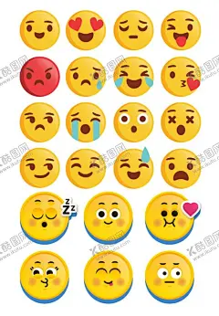 表情包 【酷图网】表情包,表情笑,表情哭,表情心,心,黄脸,