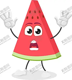 西瓜 【酷图网】西瓜,水果,可爱的水果,卡通,手绘,