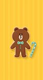 iPhone 壁纸 LINE cony brown 可妮 布朗
