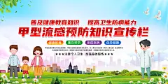 预防流感防治宣传栏海报