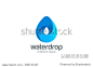 Water drop Logo design 3D vector template.
Infinite Aqua droplet Logotype idea