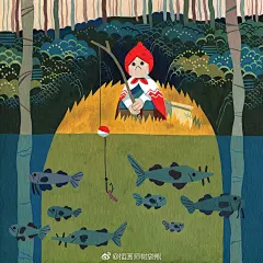 法国插画师 Duque yvan 《小红帽的故事》绘本插画设计作品|法国|小红帽的故事|插画师_新浪新闻