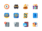 Medium-Sized Icons, part 4 alarm notification bell hosting server present gift size mail illustration icon