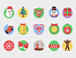 Flat Chrismas  Icons圣诞节 icon系列