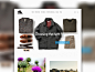 Gaussian blur e-commerce site to sit with the glassier mountain branding.