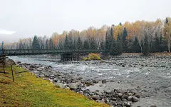 新疆深秋风光电脑壁纸