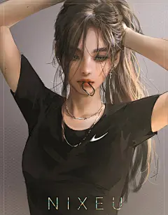 高清游戏人物插画