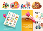 Poster for South Korean beloved character Pinkfong. With the Pinkfong reading pen, when you pass it over the text on the poster, it reads it the word out loud, helping the child associate word and image. Projet created for Smart Study, Korea.