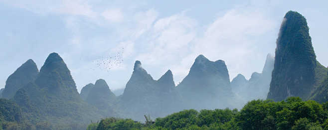 Guilin mountains by ...
